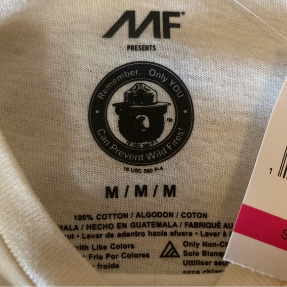 MF Brands Smokey The Bear T-shirt - Picture 3 of 3